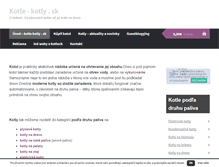 Tablet Screenshot of kotle-kotly.sk
